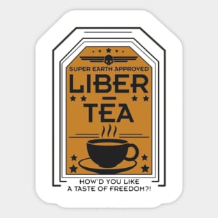 Helldivers LiberTea Sticker